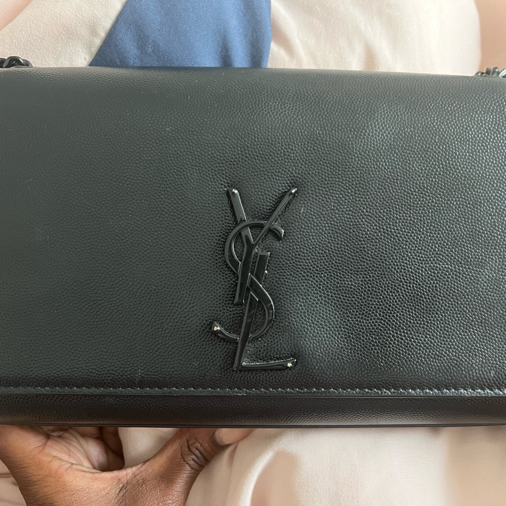 YSL medium size so Kate bag w/ black logo. - Picture 8 of 9